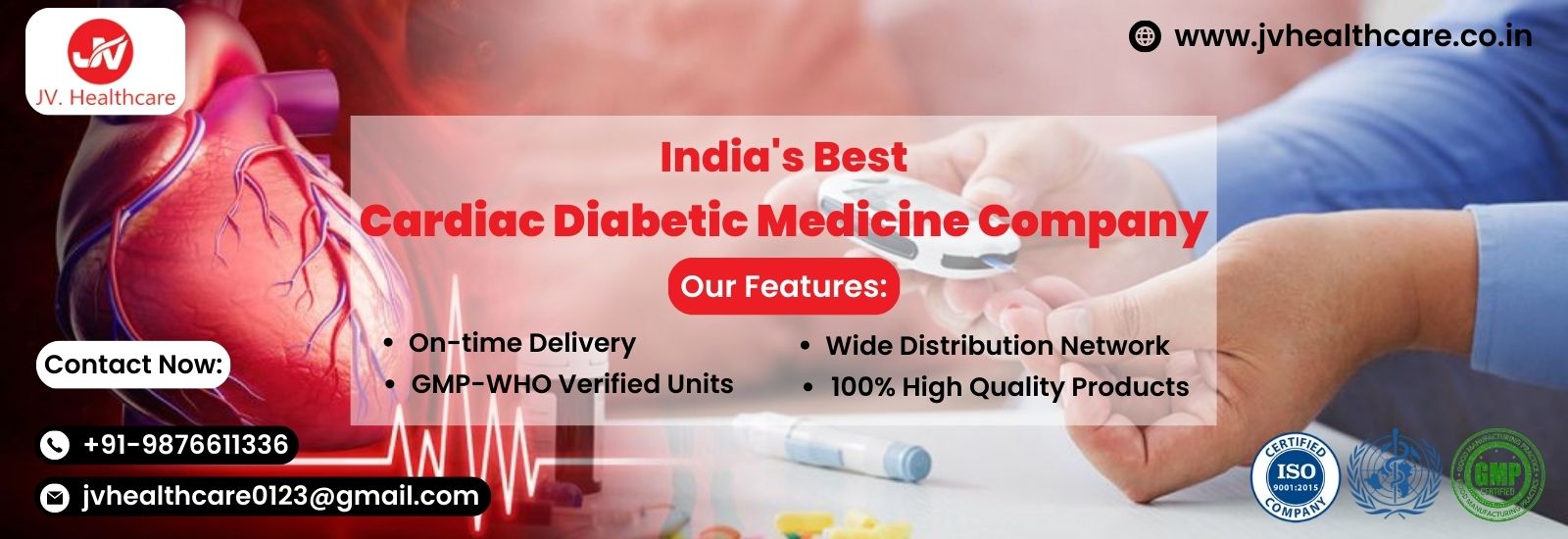 The Upcoming Cardiac Diabetic Medicine & Products Franchise Company | JV Healthcare