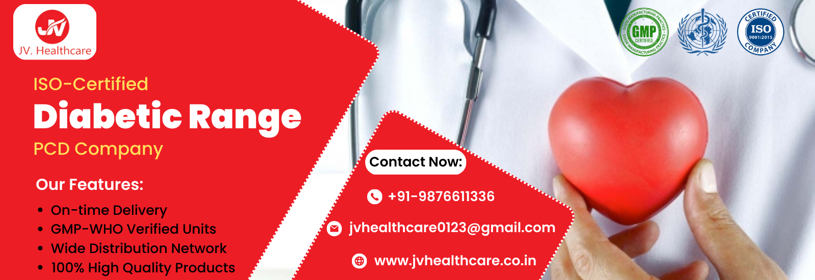 Indian Pharma Franchise for Medicine of Diabetes and Cardiovascular Disease | JV Healthcare