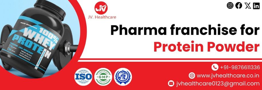 Get top-10 services by investing in the leading company of the Pharma franchise for protein powder  | JV Healthcare